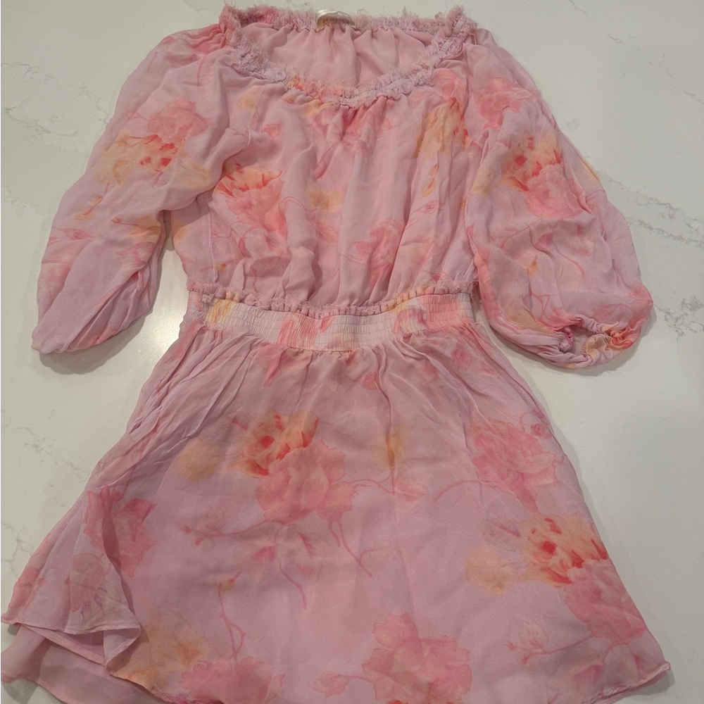 LoveShackFancy Floral Pink Kids Dress size 10 LIKE NEW